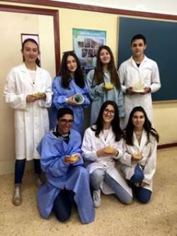 Los Alumnos de 4� de ESO en el V Concurso de Cristalizaci�n en la escuela de Arag�n